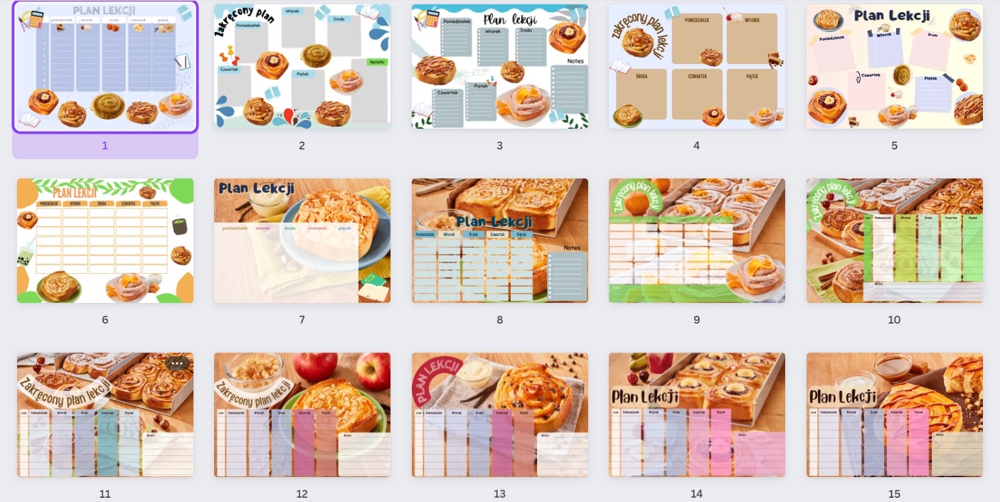 miniatury planów lekcji